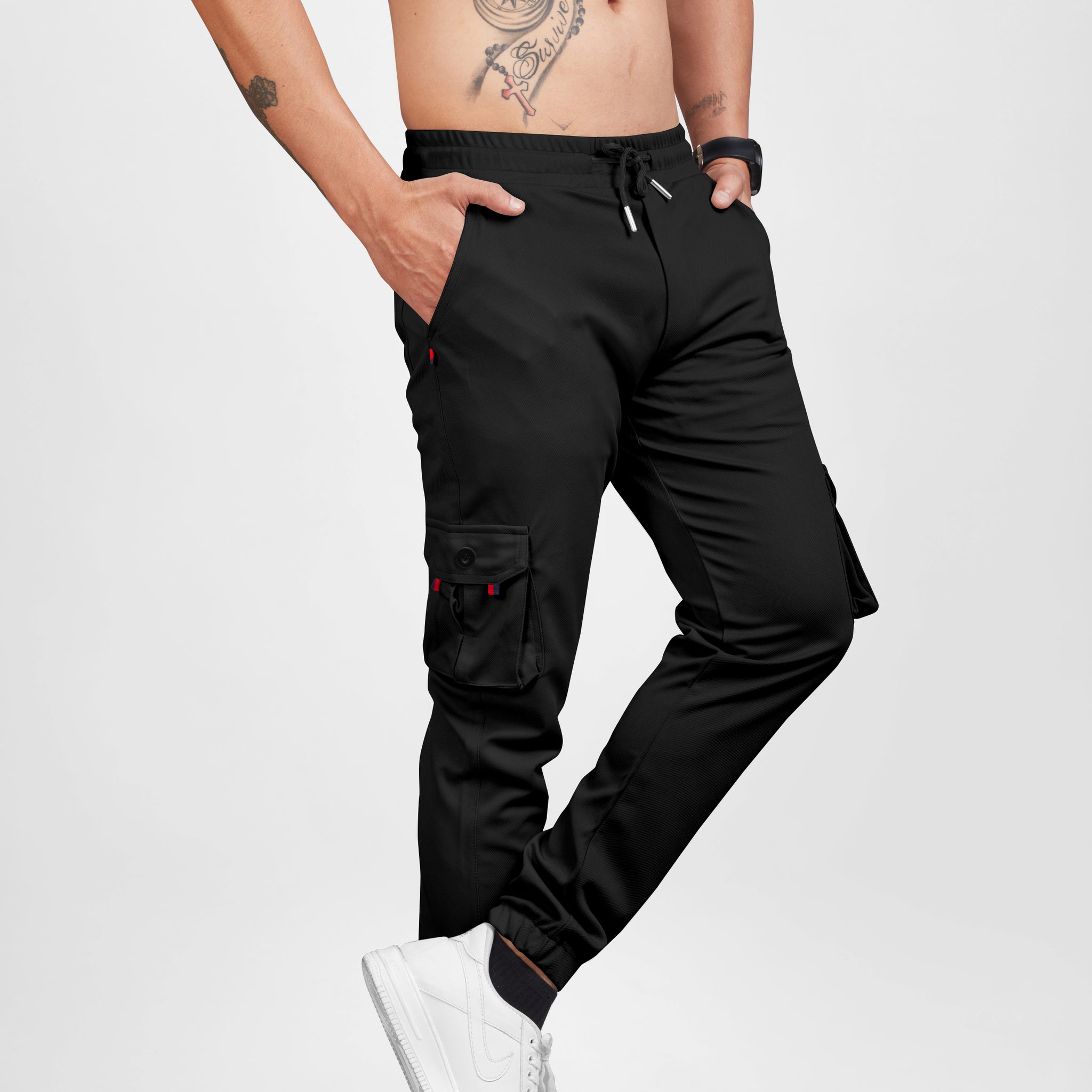 Men Black Cargo || Men Cargo Pants || Men Cargo Pants Cotton || Cargos for Men || 6 Poket