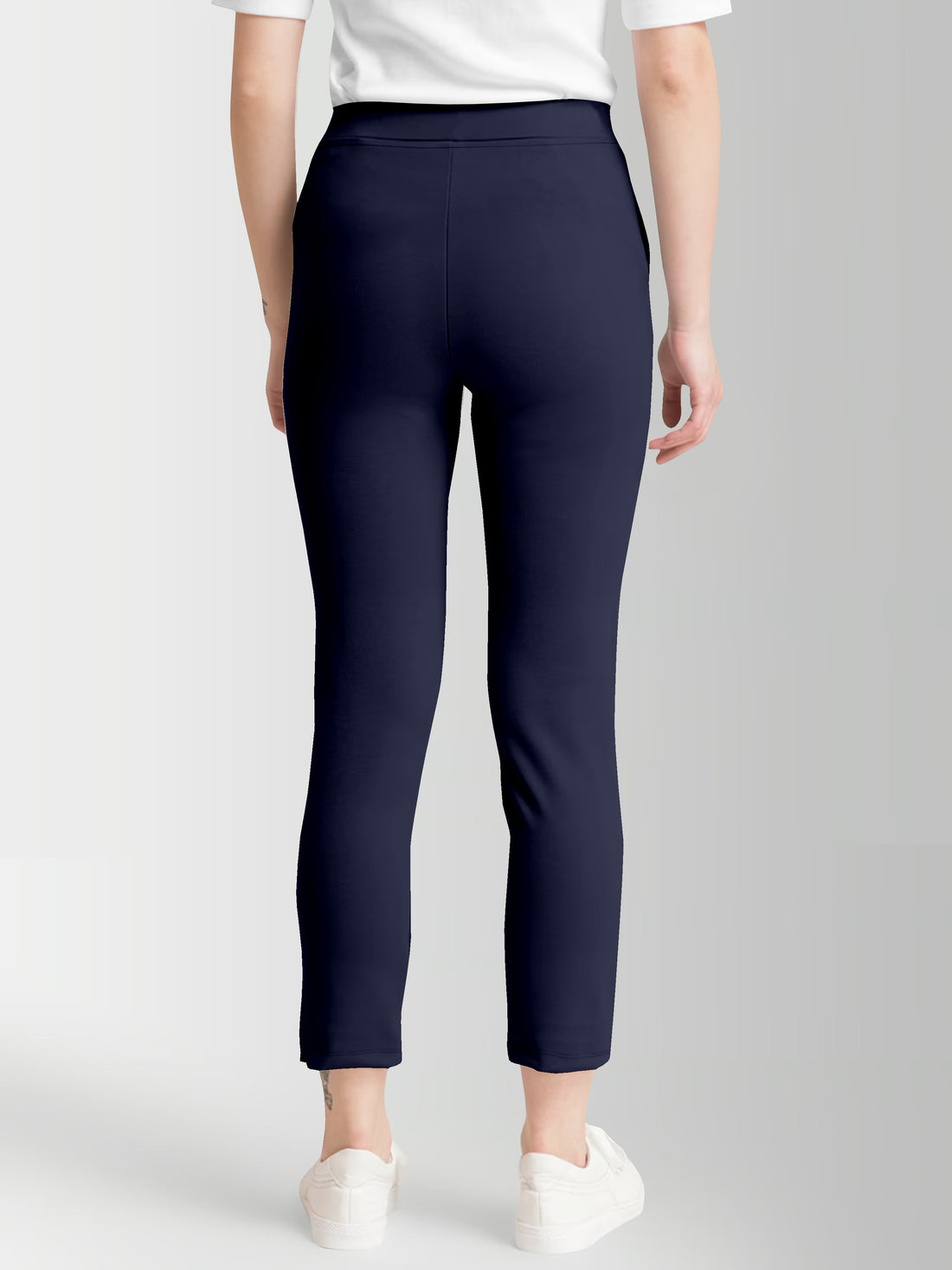 Women's Blue Skinny Fit High Rise Clean Look Regular Length Stretchable Trouser.Track Pant.Jogger.Pant.Body Fit Pent.Formal Trouser.