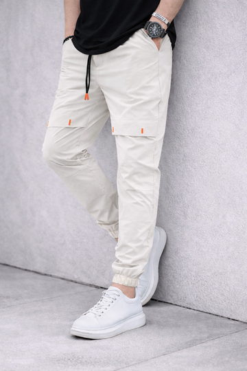 Men’s Urban Cargo Joggers – Soft Fabric, Elastic Ankle Cuffs