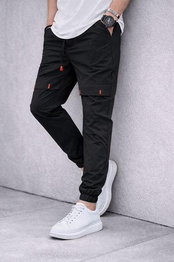 Men’s Comfortable Slim Fit Cargo Joggers – Drawstring Waist