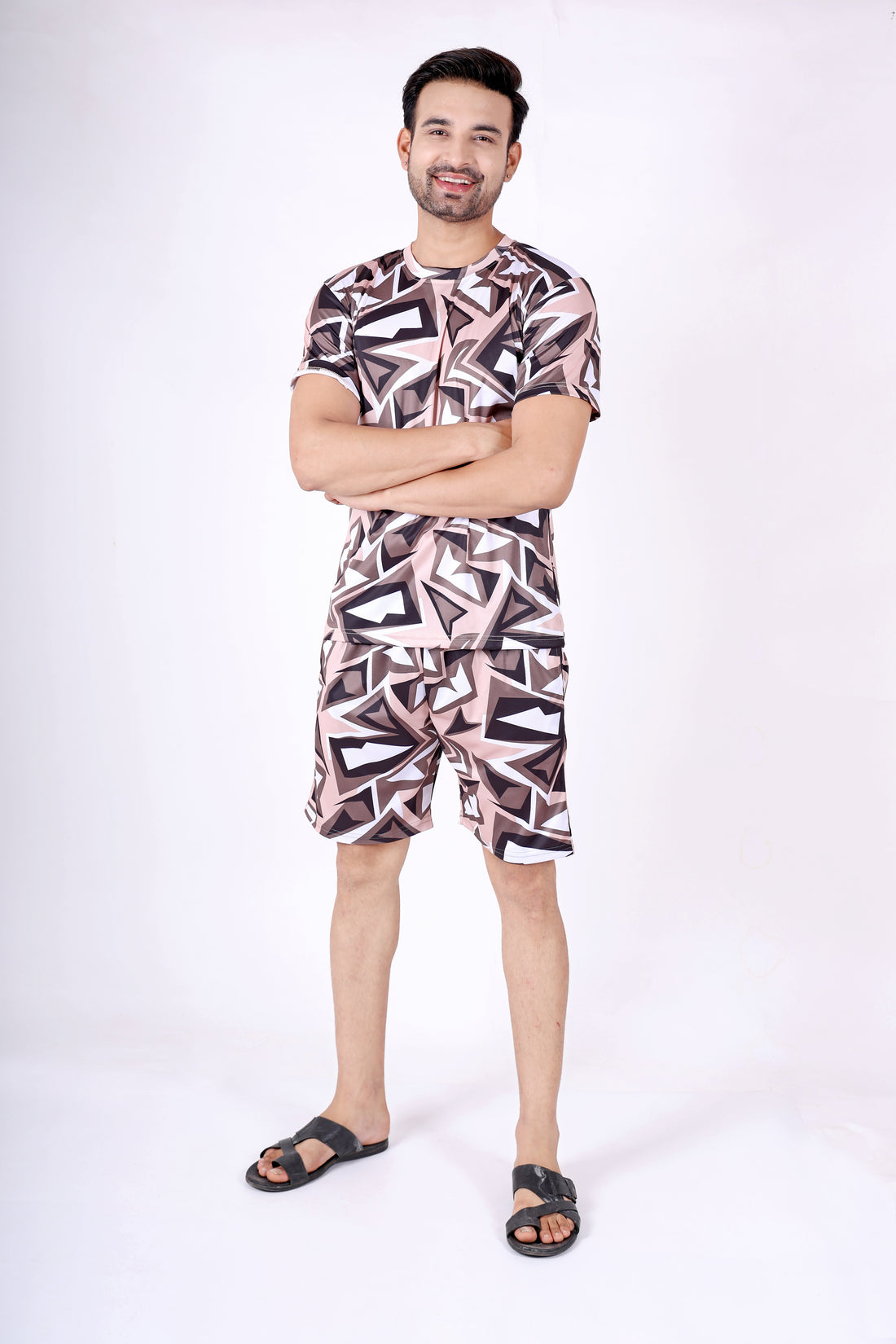 Comfort and Character Combined men's printed nightwear.ND-8002