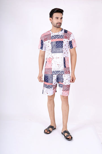 Comfort and Character Combined men's printed nightwear.ND-8007