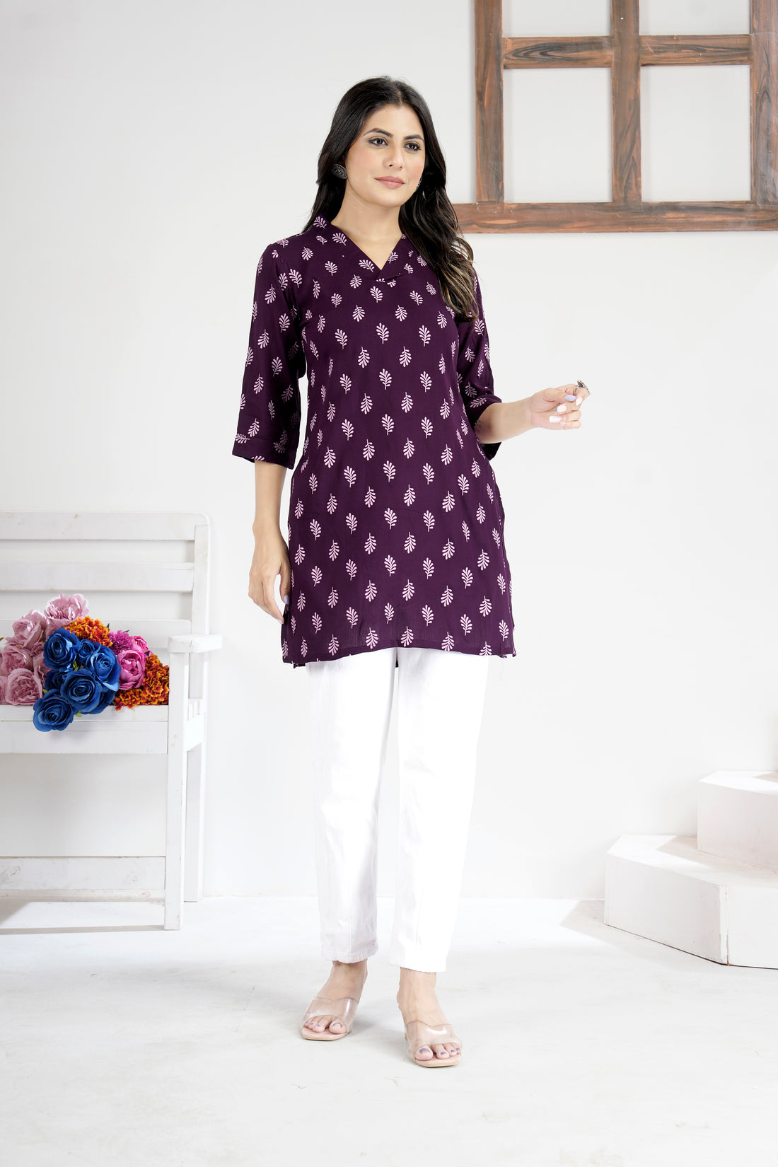 Soft & Stylish Maroon Cotton Tops and Tunics for Women.